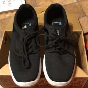 Black Mesh Vans